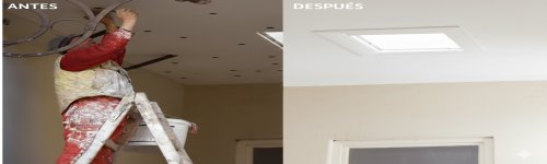 Aplicación de acabados en interiores en techos
